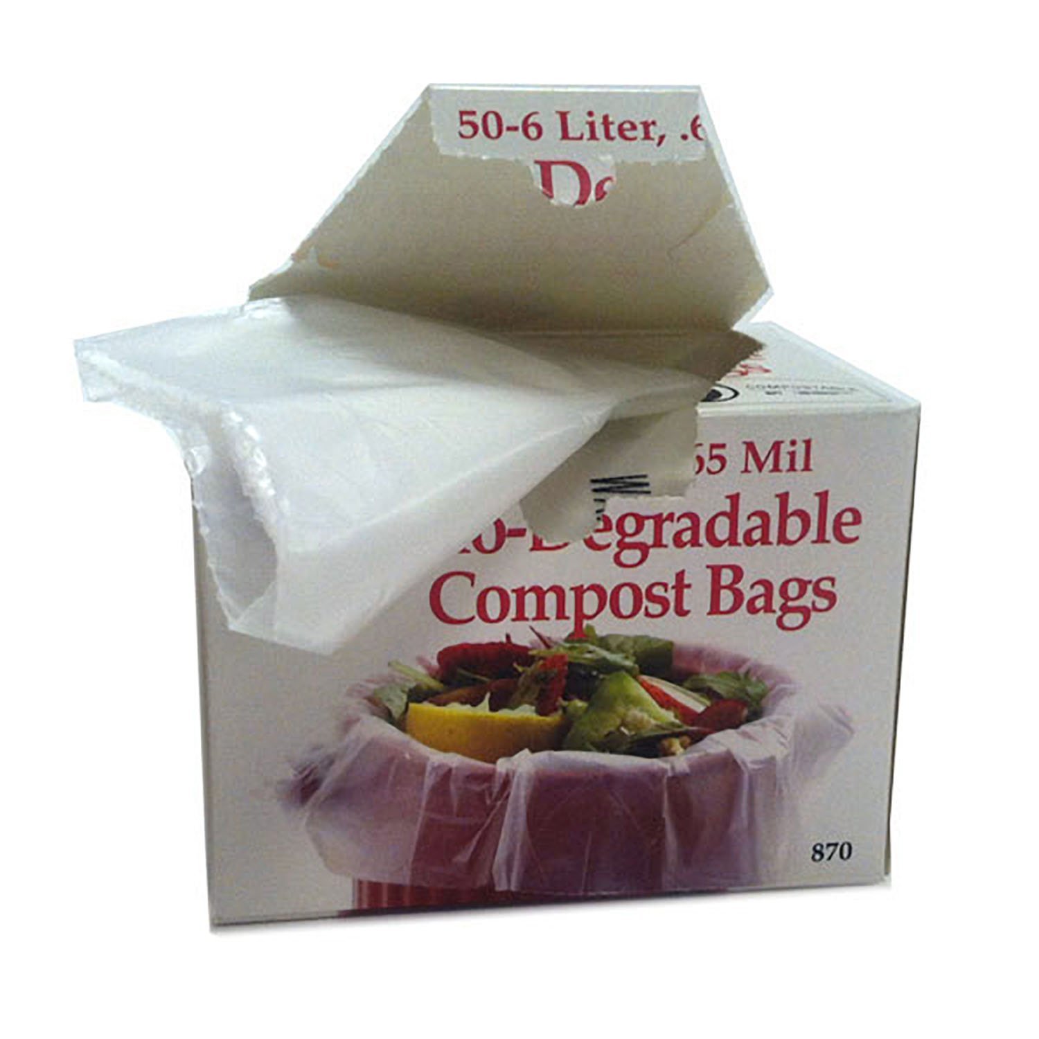 Norpro BioDegradable COMPOST BAGS 50 count Pail/Bin Refill 6 Liters